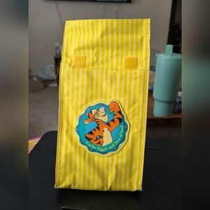 VINTAGE Disney Yellow and Blue Tigger Lunch Bag
